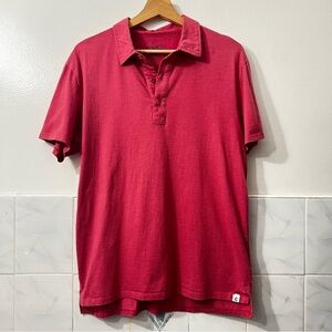 Grayers Clothiers Mens Cotton Blend Polo Shirt Pink Size M Preppy Minimalist